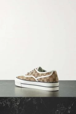 GUCCI Tennis 1977 Sneakers Aus Canvas Mit Logomuster ,Beige -Offizielle GUCCI Website w920 q60 767