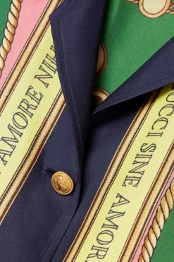 GUCCI Love Parade Hemd Aus Glänzendem Seiden-Twill Mit Print ,Blau -Offizielle GUCCI Website w920 q60 78