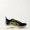 GUCCI Run Sneakers Aus Mesh Und Gummi ,Schwarz