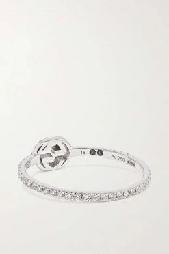 GUCCI Ring Aus 18 Karat Weißgold Mit Diamanten 8 GUCCI Ring Aus 18 Karat Weißgold Mit Diamanten -Offizielle GUCCI Website w920 q60 796