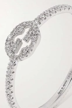 GUCCI Ring Aus 18 Karat Weißgold Mit Diamanten 9 GUCCI Ring Aus 18 Karat Weißgold Mit Diamanten -Offizielle GUCCI Website w920 q60 797