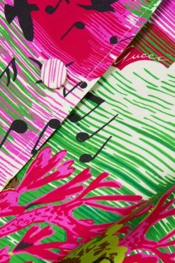 GUCCI Love Parade Hemd Aus Bedrucktem Twill ,Grün -Offizielle GUCCI Website w920 q60 8