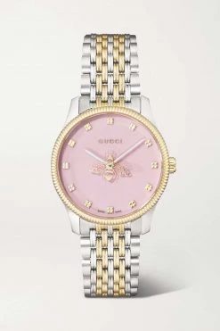 GUCCI G-Timeless 29 Mm Uhr Aus Edelstahl Mit Gold-PVD-Beschichtung