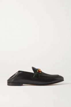 GUCCI Brixton Loafers Aus Leder Mit Webband, Horsebit-Detail Und Einklappbarer Fersenpartie ,Schwarz -Offizielle GUCCI Website w920 q60 840