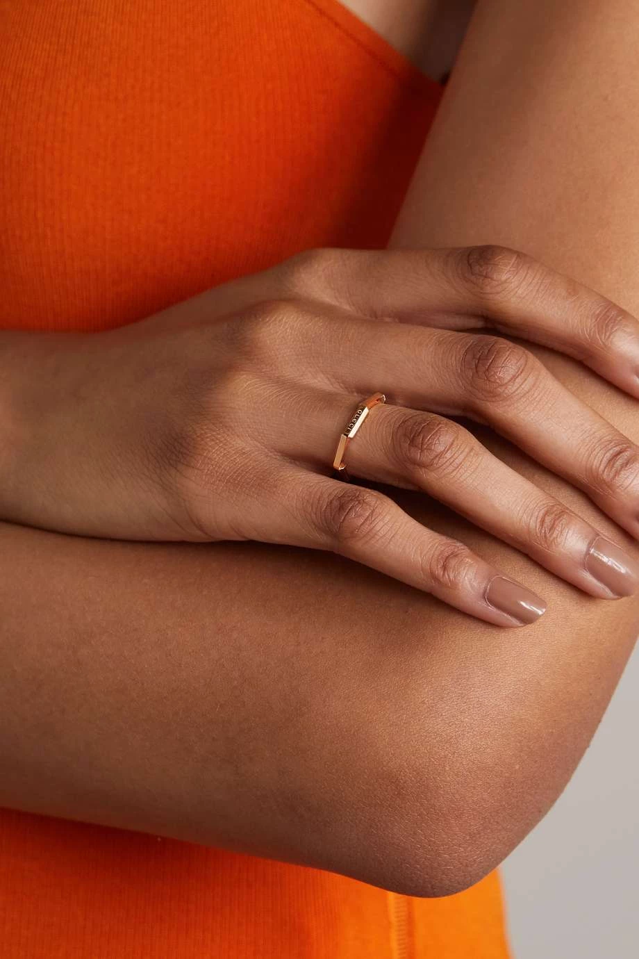 GUCCI Link To Love Ring Aus 18 Karat Roségold 2 GUCCI Link To Love Ring Aus 18 Karat Roségold – Bild 2