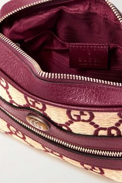 GUCCI Ophidia Mini Schultertasche Aus Stroh Mit Stickereien Und Besätzen Aus Strukturiertem Leder ,Rot -Offizielle GUCCI Website w920 q60 876