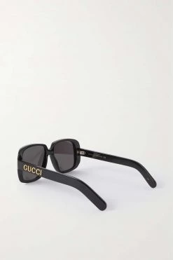 GUCCI EYEWEAR Fashion Show Sonnenbrille Mit Eckigem Rahmen Aus Azetat ,Schwarz -Offizielle GUCCI Website w920 q60 88