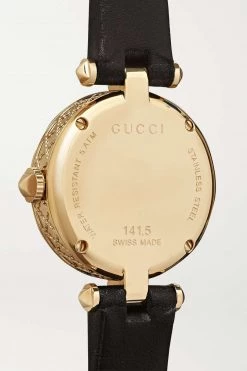 GUCCI Diamantissimas 27 Mm Uhr Mit Goldfarbener PVD-Beschichtung, Perlmutt Und Lederarmband 9 GUCCI Diamantissimas 27 Mm Uhr Mit Goldfarbener PVD-Beschichtung, Perlmutt Und Lederarmband -Offizielle GUCCI Website w920 q60 880