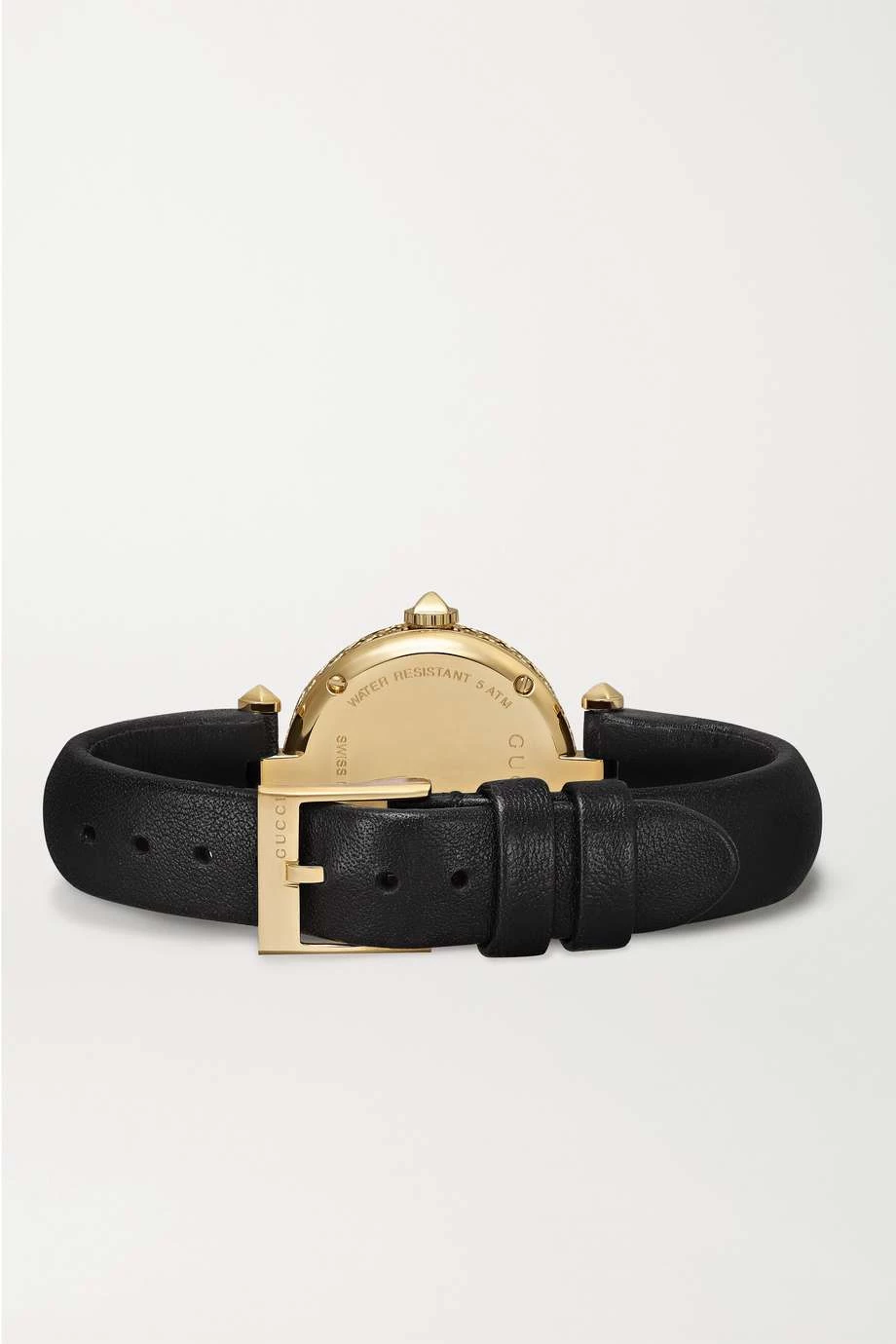 GUCCI Diamantissimas 27 Mm Uhr Mit Goldfarbener PVD-Beschichtung, Perlmutt Und Lederarmband 6 GUCCI Diamantissimas 27 Mm Uhr Mit Goldfarbener PVD-Beschichtung, Perlmutt Und Lederarmband – Bild 6