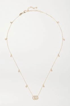 GUCCI Kette Aus 18 Karat Gold Mit Diamanten