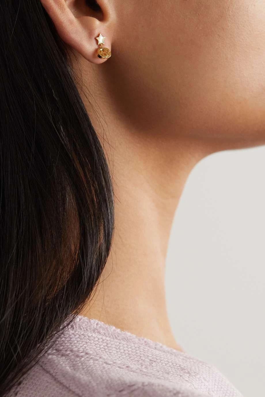 GUCCI GG Running Ohrringe Aus 18 Karat Gold 2 GUCCI GG Running Ohrringe Aus 18 Karat Gold – Bild 2