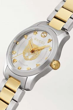 GUCCI G-Timeless 27 Mm Uhr Aus Edelstahl Mit PVD-Beschichtung ,Gold -Offizielle GUCCI Website w920 q60 939