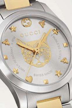 GUCCI G-Timeless 27 Mm Uhr Aus Edelstahl Mit PVD-Beschichtung ,Gold -Offizielle GUCCI Website w920 q60 941