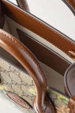 GUCCI Mini Tote Aus Beschichtetem Canvas Mit Print Und Lederbesätzen ,Braun -Offizielle GUCCI Website w920 q60 956