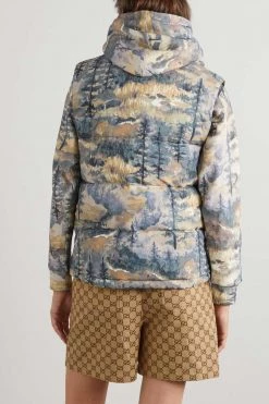 GUCCI + The North Face Daunenweste Aus Gestepptem Shell Mit Stickerei ,Grün -Offizielle GUCCI Website w920 q60 961