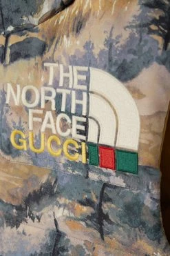 GUCCI + The North Face Daunenweste Aus Gestepptem Shell Mit Stickerei ,Grün -Offizielle GUCCI Website w920 q60 962