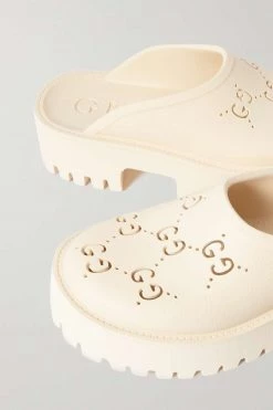 GUCCI Elea Mules Aus Perforiertem Gummi Mit Plateau ,Creme 7 GUCCI Elea Mules Aus Perforiertem Gummi Mit Plateau ,Creme -Offizielle GUCCI Website w920 q60 967