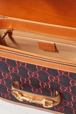 GUCCI Horsebit 1955 Schultertasche Aus Woll-Jacquard Mit Lederbesätzen ,Blau 9 GUCCI Horsebit 1955 Schultertasche Aus Woll-Jacquard Mit Lederbesätzen ,Blau -Offizielle GUCCI Website w920 q60 993